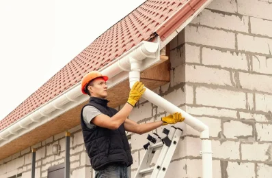 Pose et remplacement de gouttières à Bouaye
